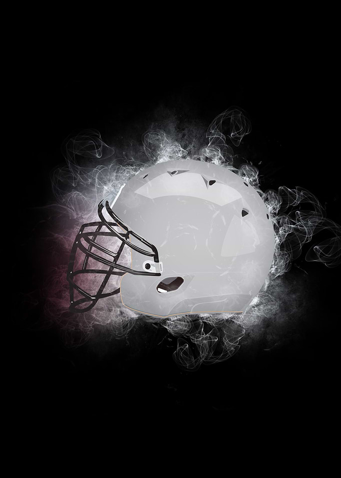 nfl helmet smoke