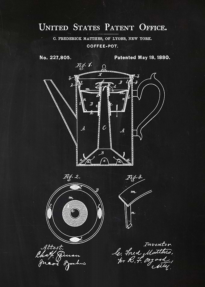 60 Coffee Pot Patent Prin