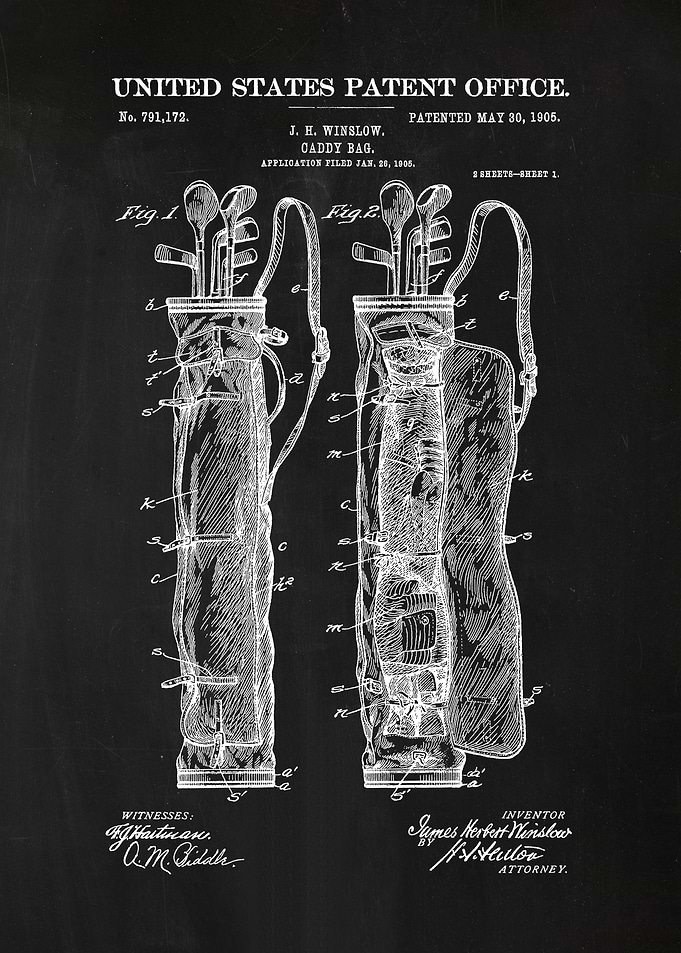 29 Golf Caddy Bag Patent