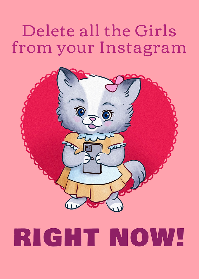Funny Kitty Cat Valentine