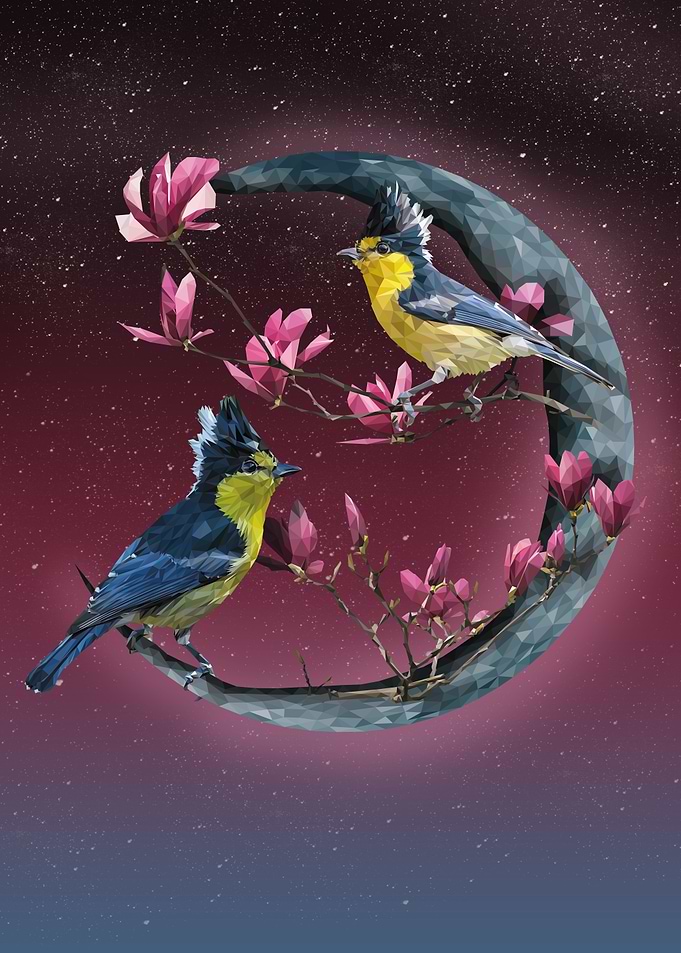 Yellow tit