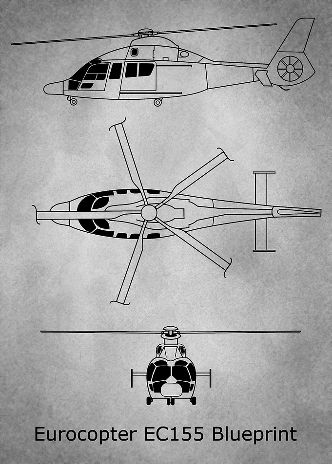 Eurocopter EC155 gray old