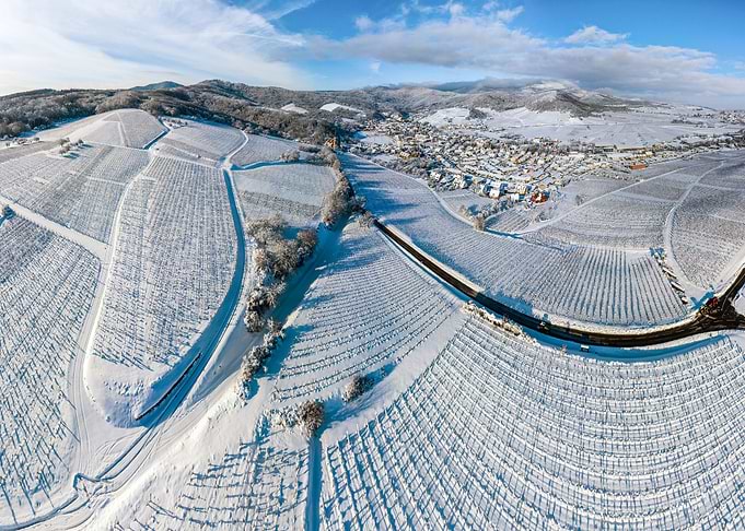Snowcovered hills