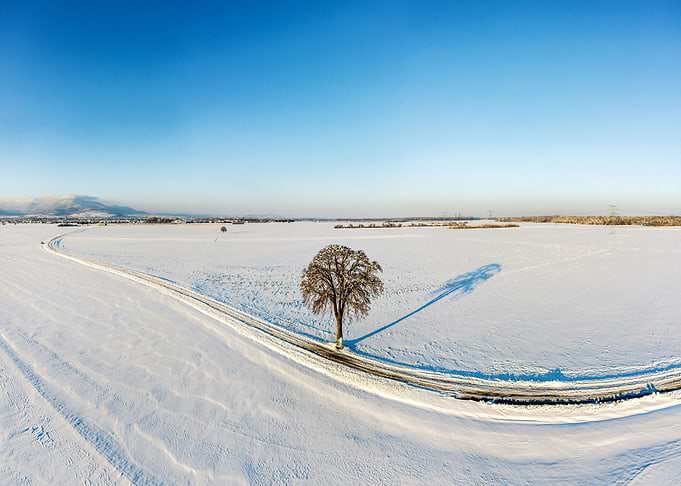 Snowcovered hills