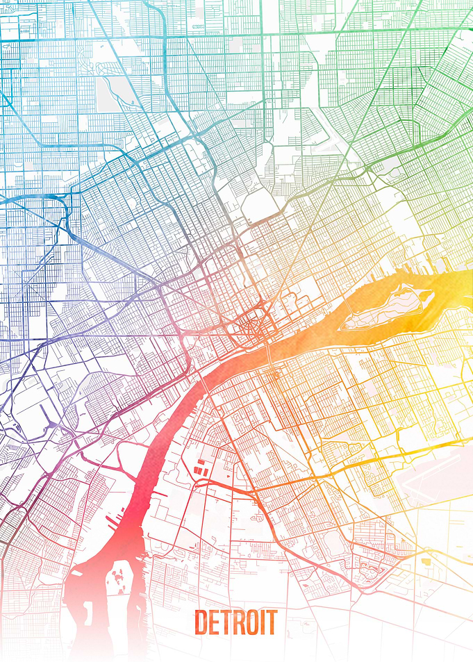 Detroit map