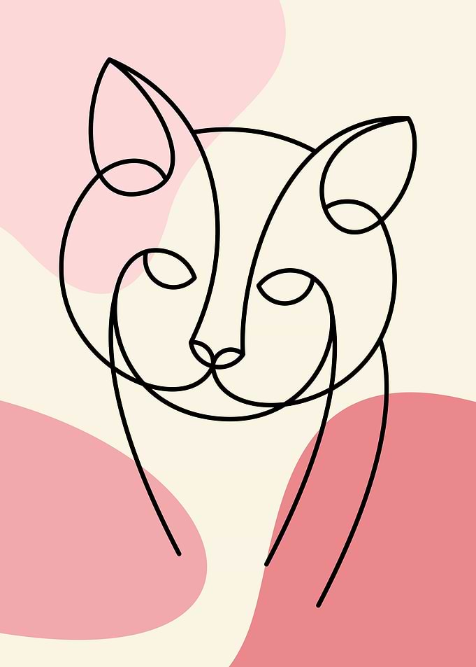 Cat Line Art