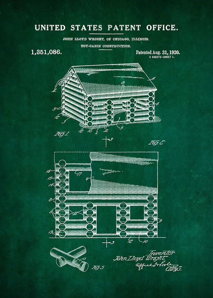 19 Lincoln Logs Toy Paten