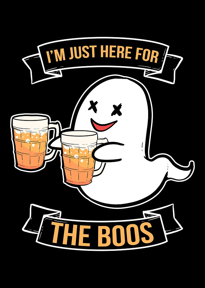 Ghost Beer Funny Boss