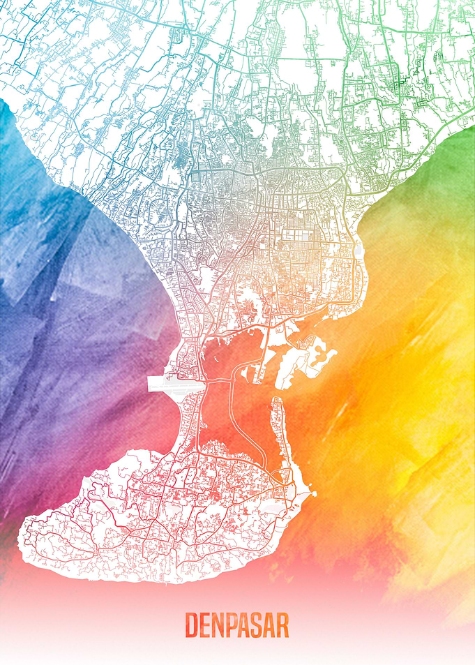 Denpasar map