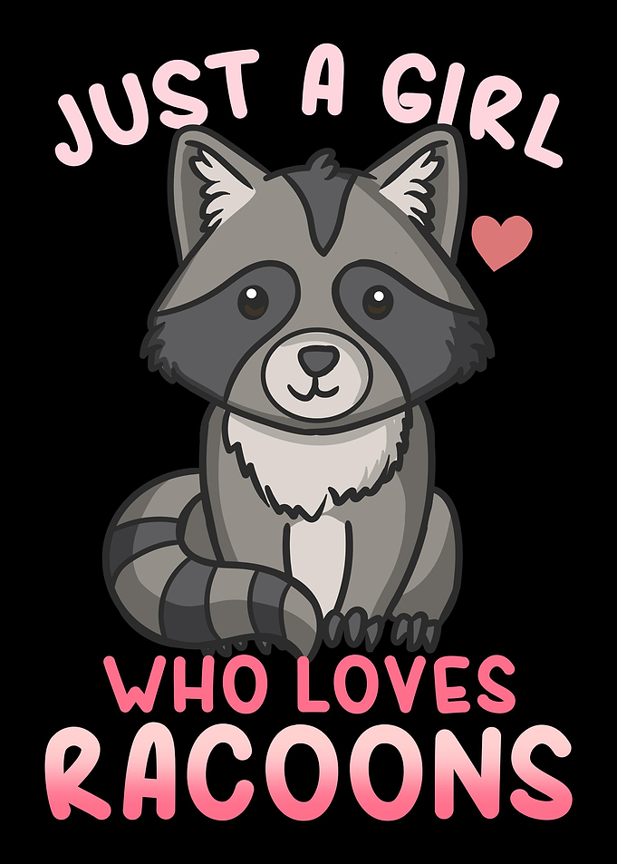 Raccoon Kawaii Raccoon Lov