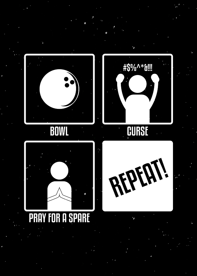 Funny Bowling Wall Art