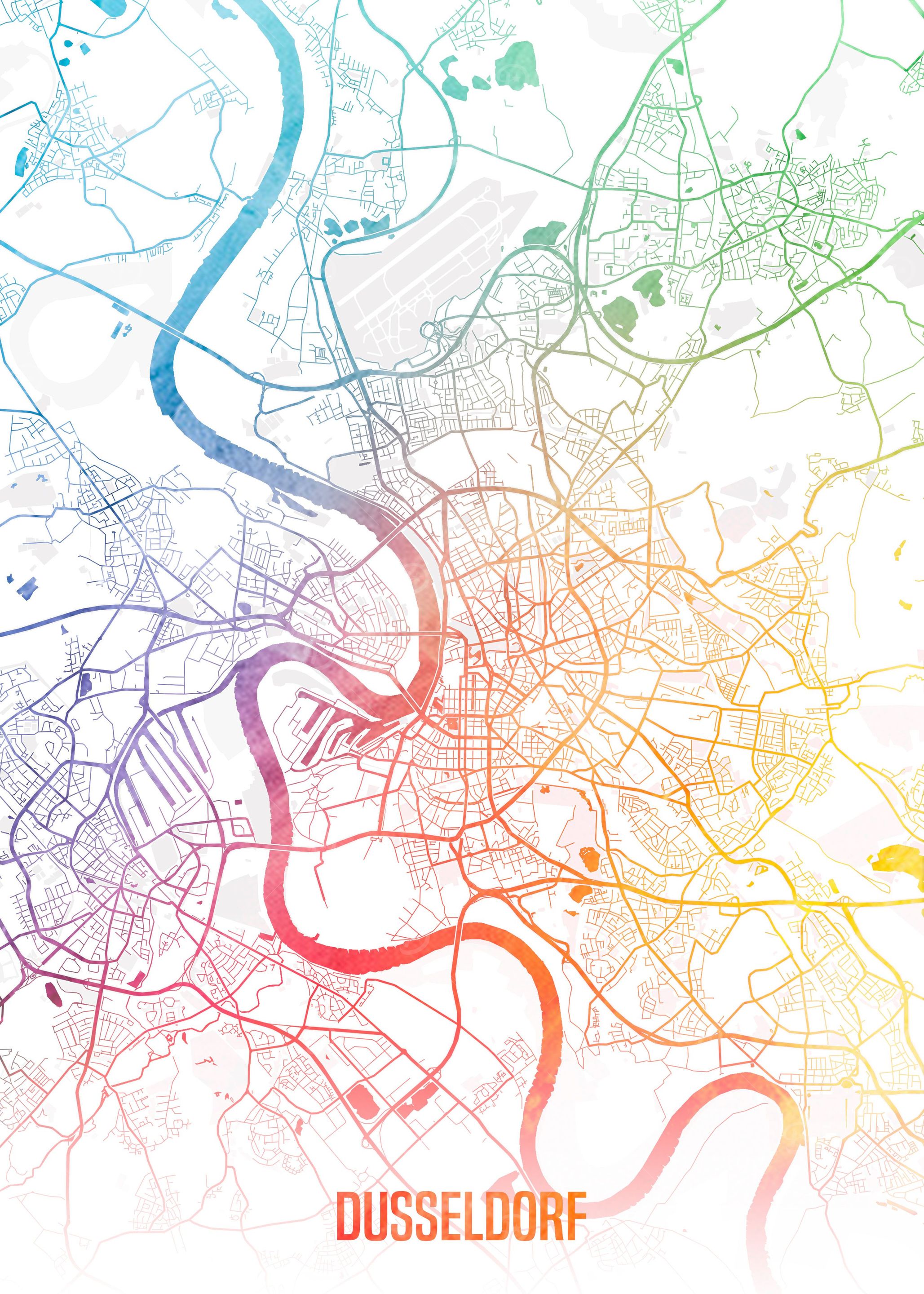 Dusseldorf map