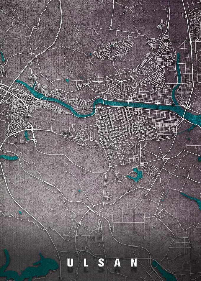 Ulsan City Map