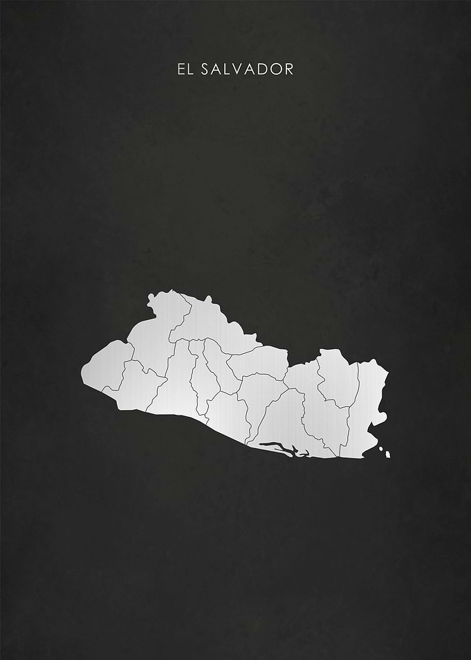 Silver El Salvador Map