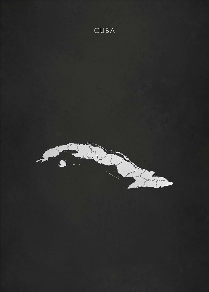Silver Cuba Map