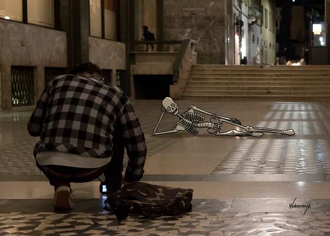 Busy Skeletons Wade