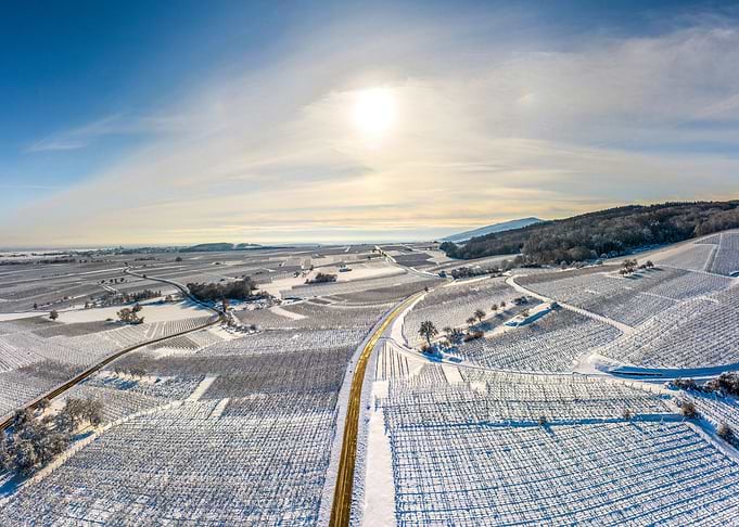 Snowcovered hills