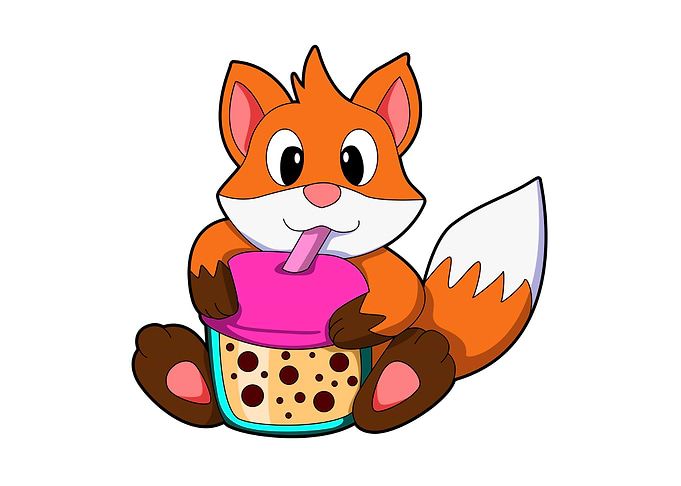 Fox Drinking Drink
