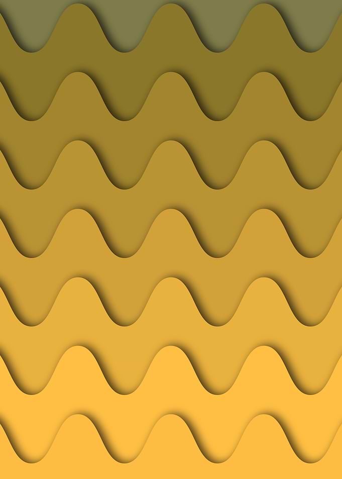 Modern Yellow Wave