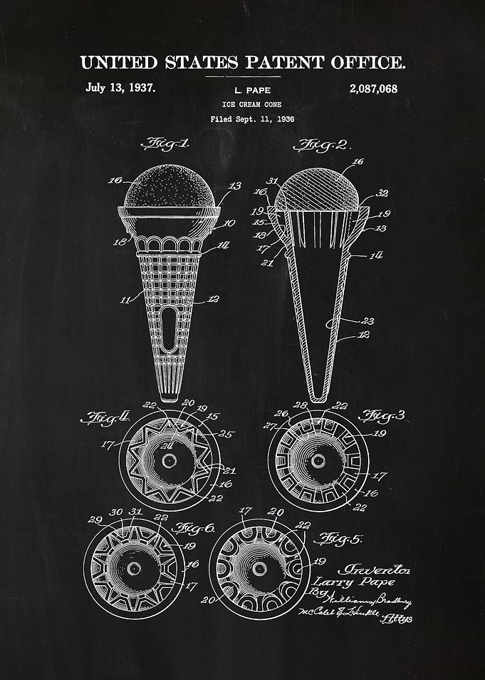 67 Ice Cream Cone Patent