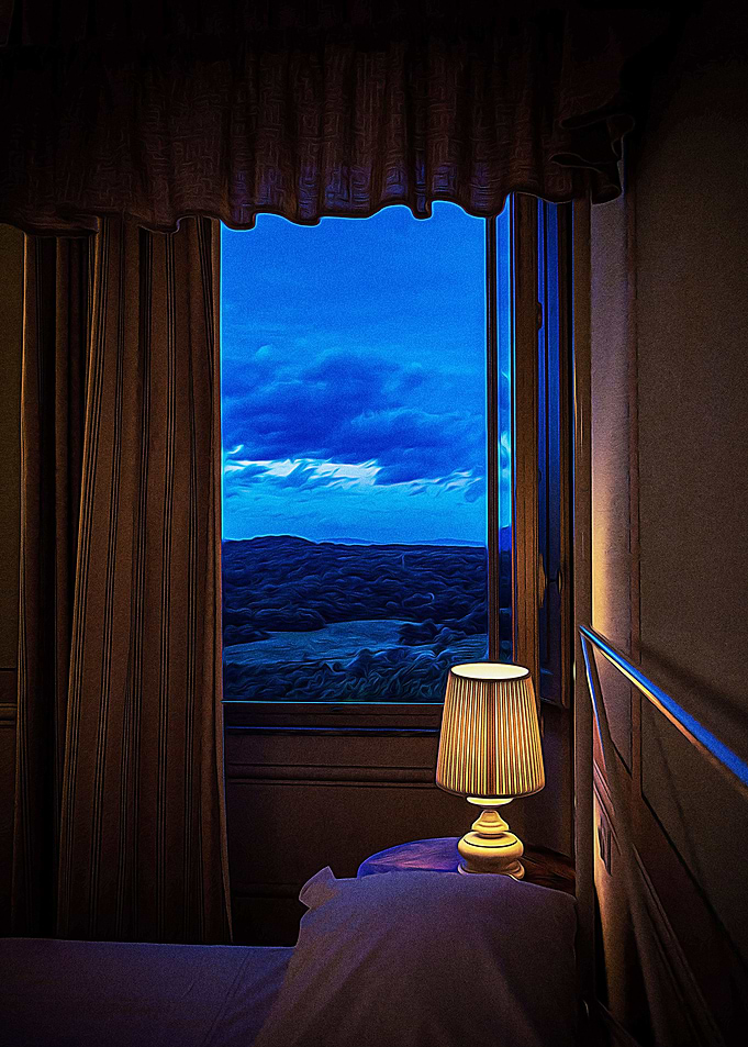 Chianti night from window