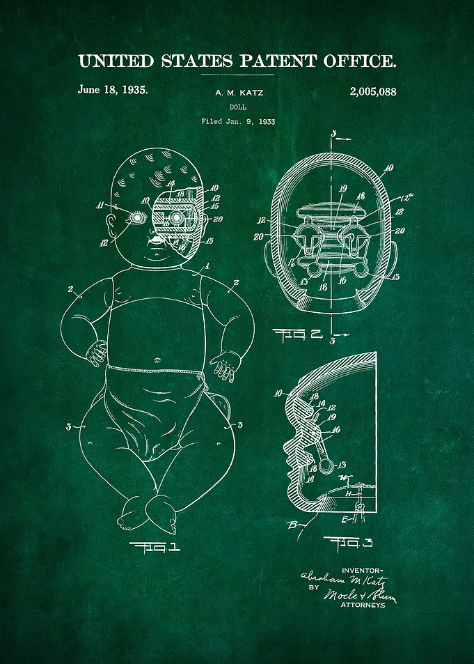 34 Doll Patent Poster 193