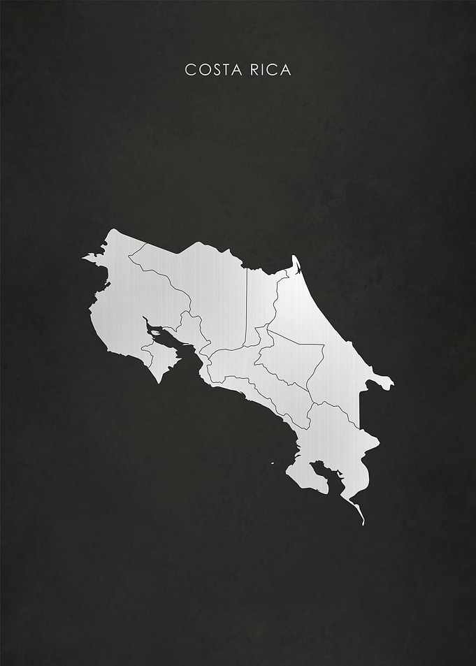Silver Costa Rica Map