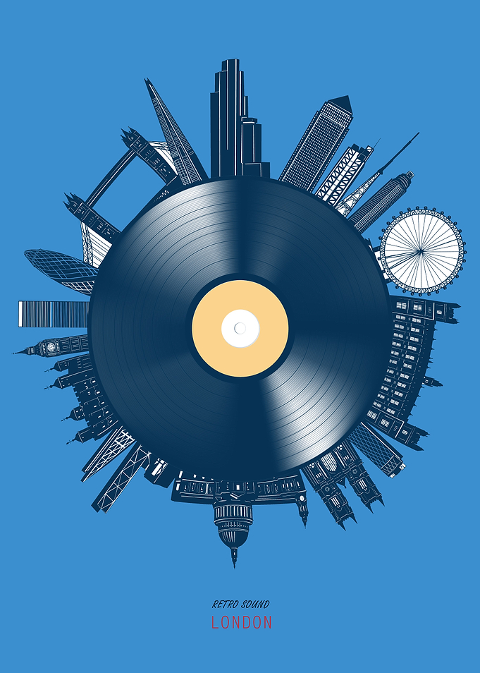 london vinyl blue
