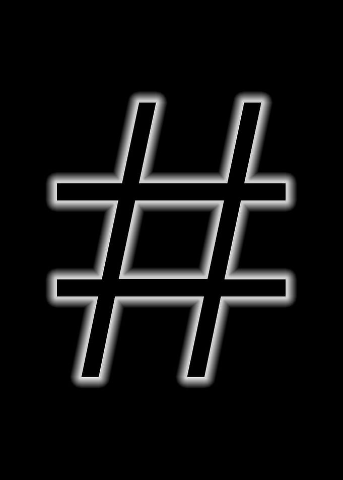 hashtag hashtags glow
