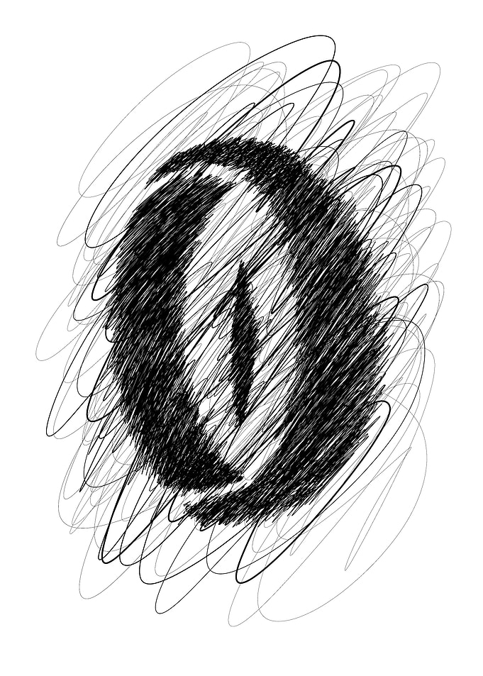 Original Drawing Ring Eye