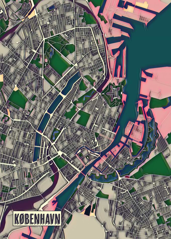 Copenhagen Pop Art Map