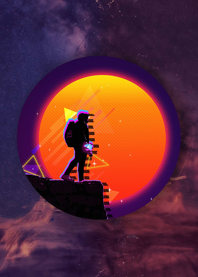 space gradient art