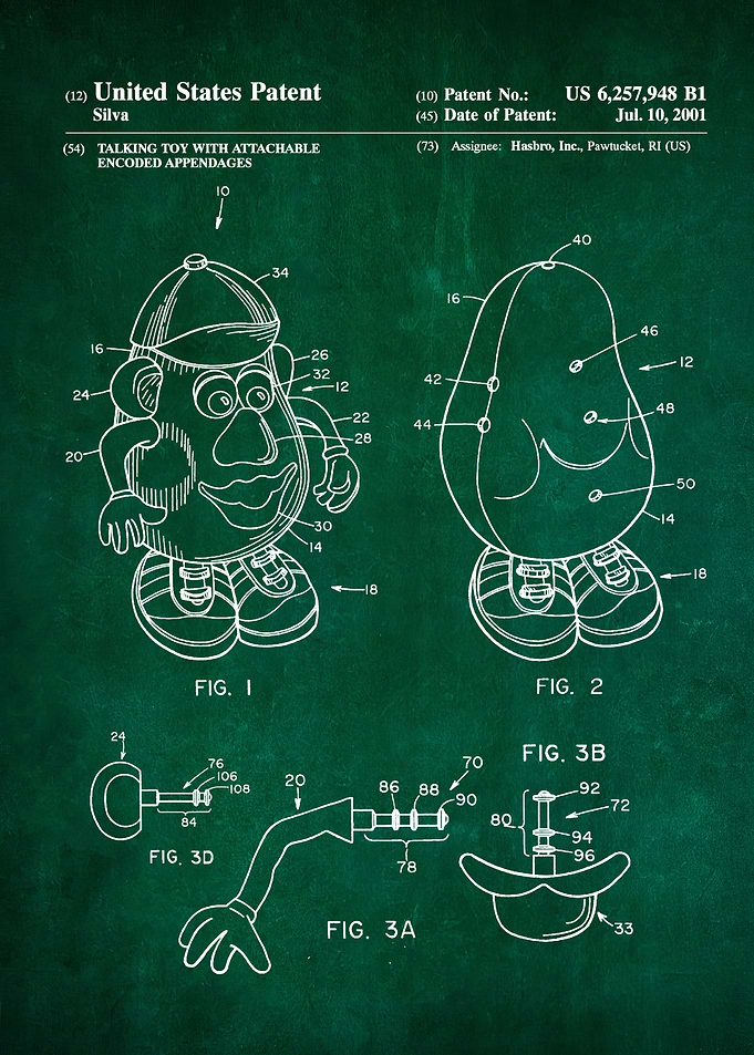 28 Mr Potato Head Patent