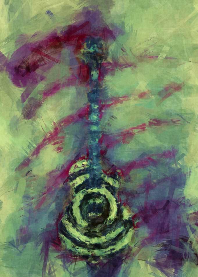 Art graphic of guitar