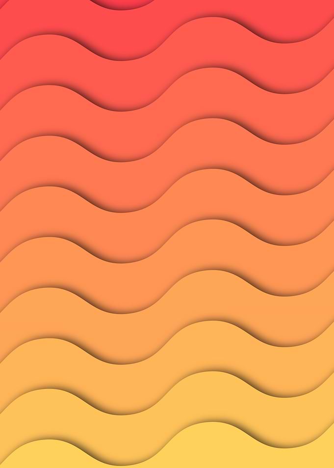 Modern Orange wave