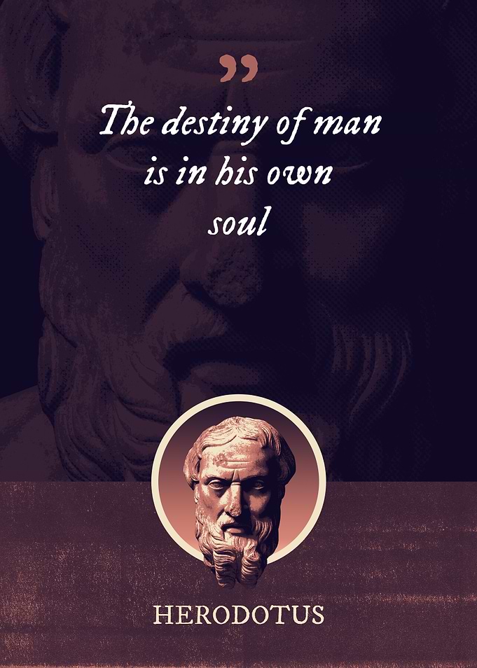 The destiny of man is in