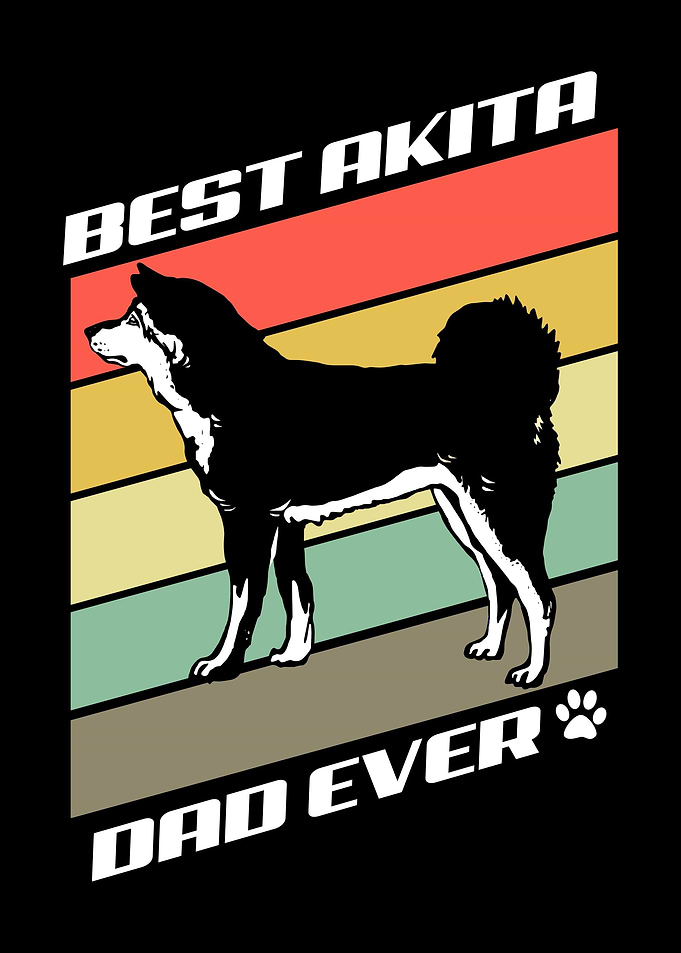 Akita Best Dad Living Room