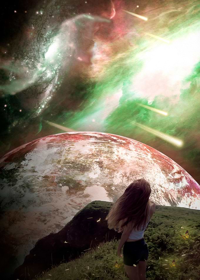 Girl on the Edge of Space
