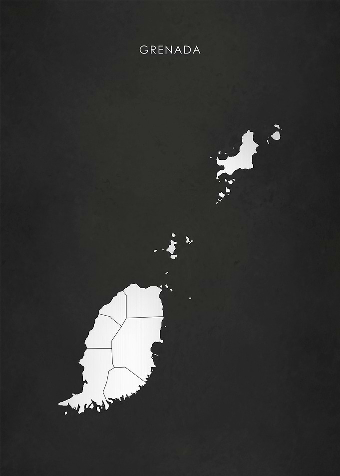 Silver Grenada Map