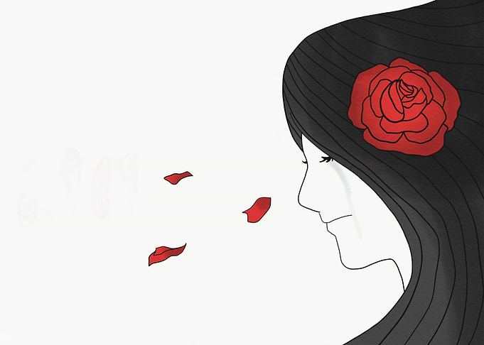 Sadness woman crying