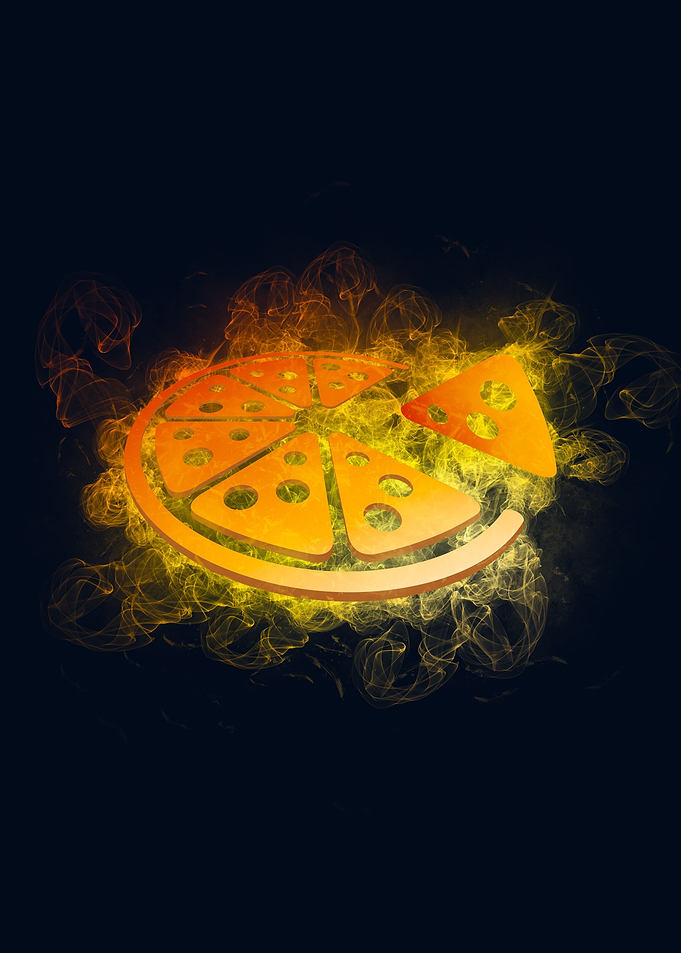 pizza fast food smoky