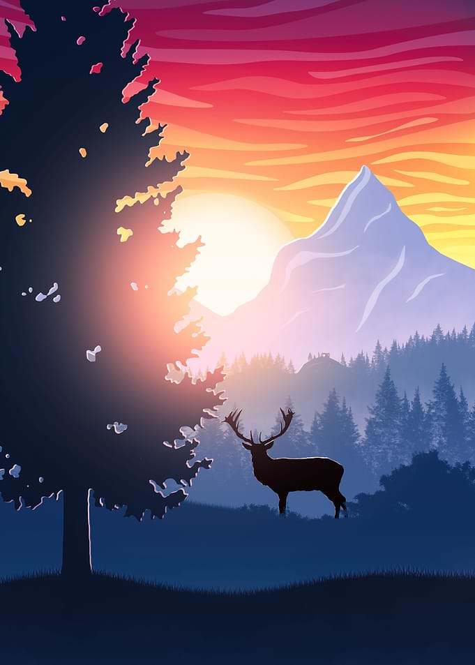 Sunset landscape
