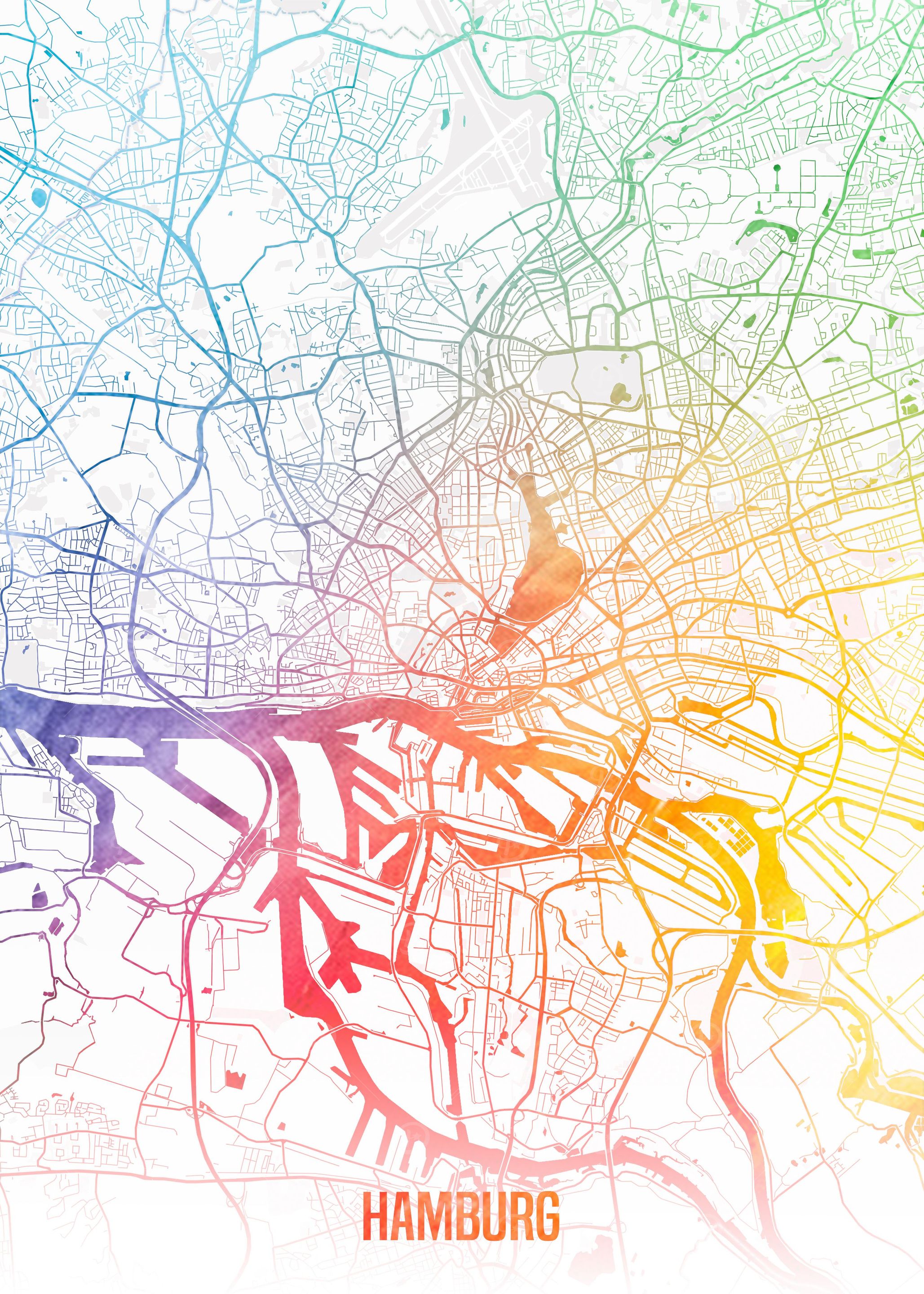 Hamburg map