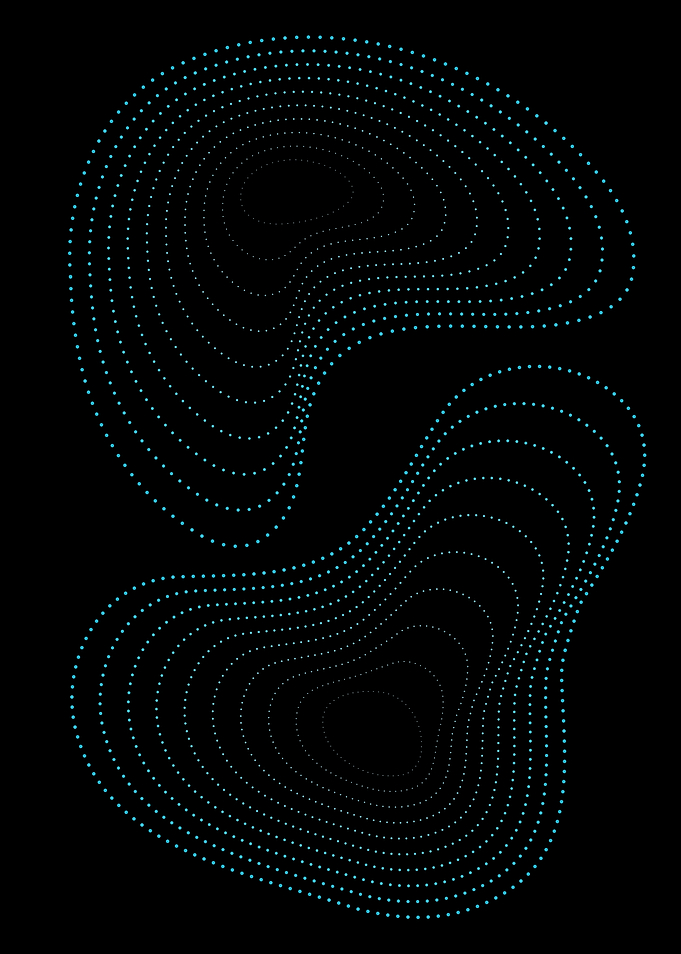 Minimal dot poster design