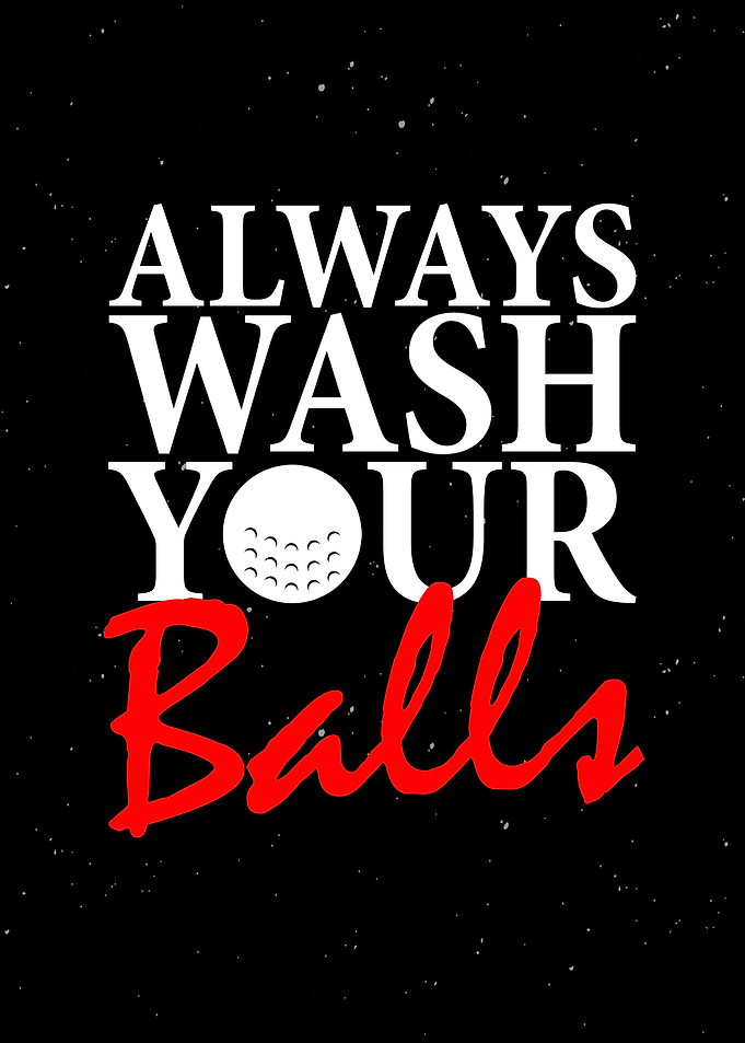 Funny Golf Player Wall Art