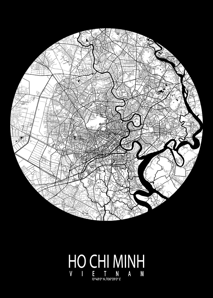 Ho Chi Minh City Map Moon