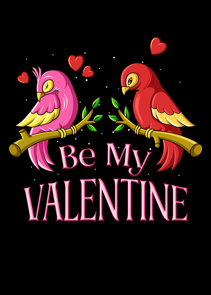Be My Valentine Cute Birds