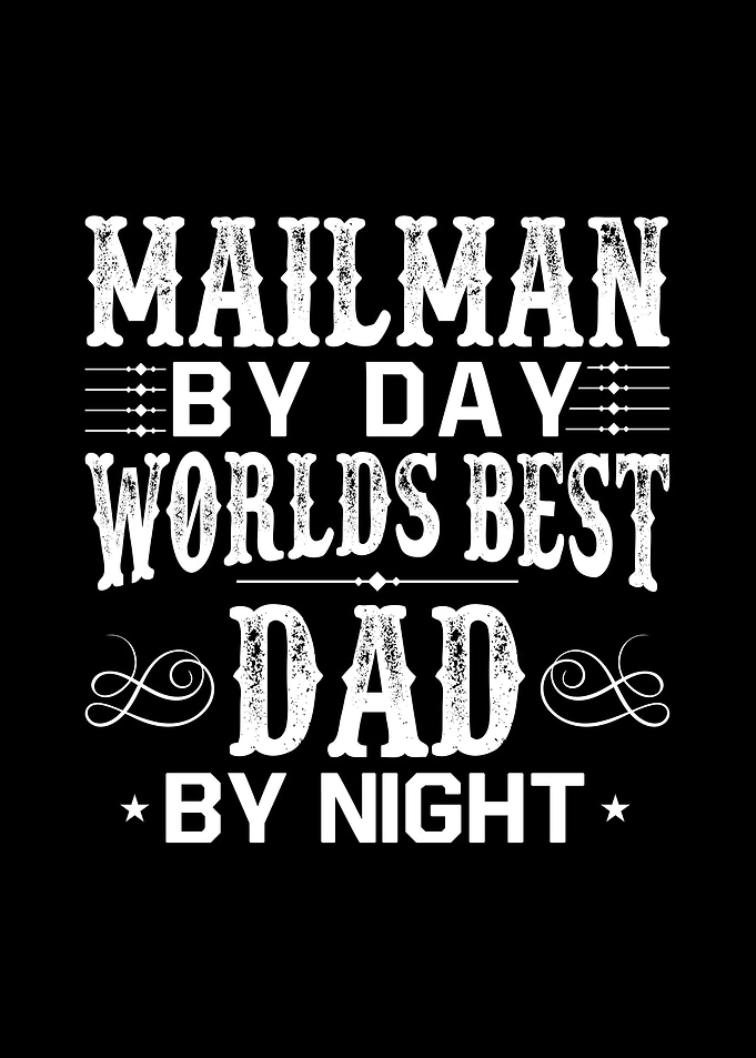 Mailman Best Dad Postman