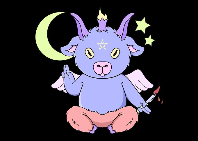 Pastel goth Baphomete