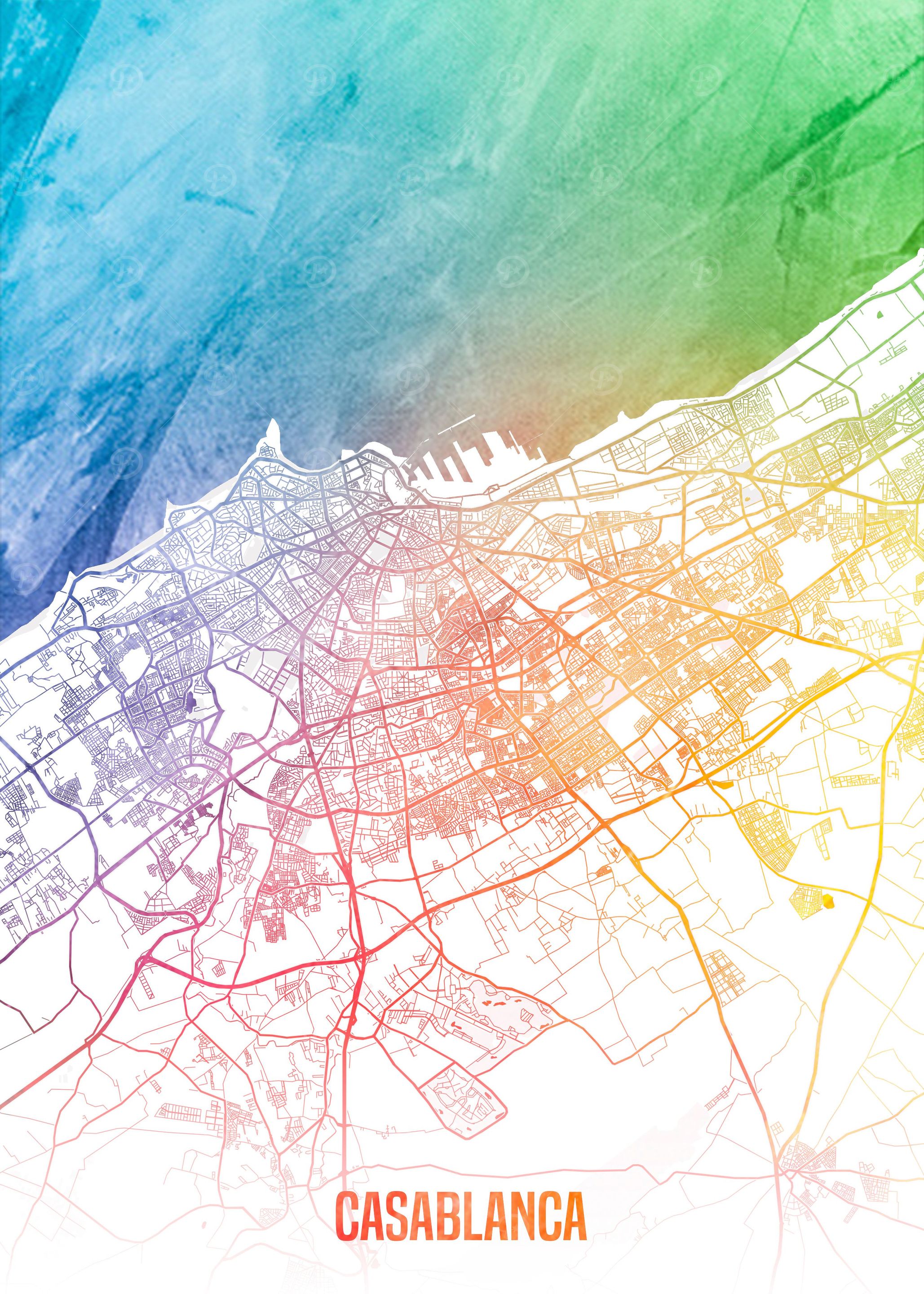 Casablanca map